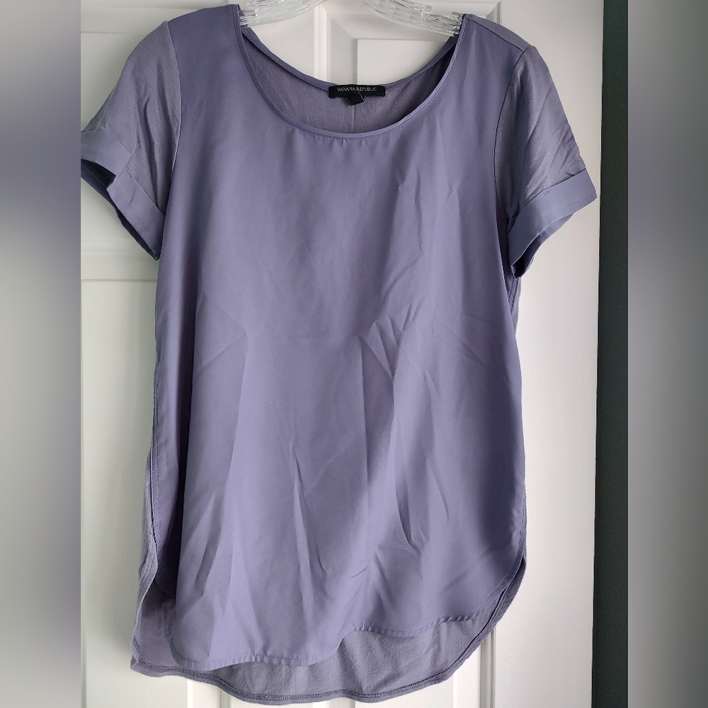 Banana Republic Purple Short Sleeve Tee
